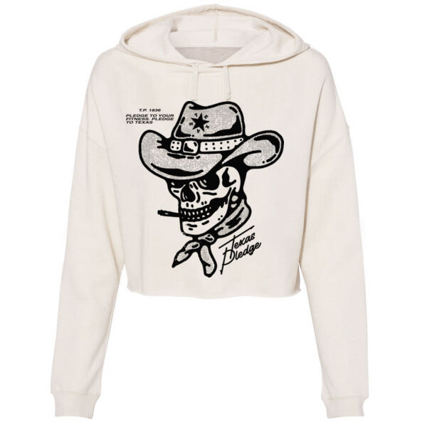 SKULL - PREMIUM WOMEN'S CROPPED HOODIE - $7N5Q9D$ Thumbnail