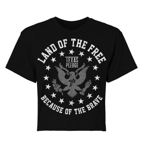 LIMITED EDITION - LAND OF THE FREE - WOMEN'S CROPPED T-SHIRT - $F1KD3P$ Thumbnail